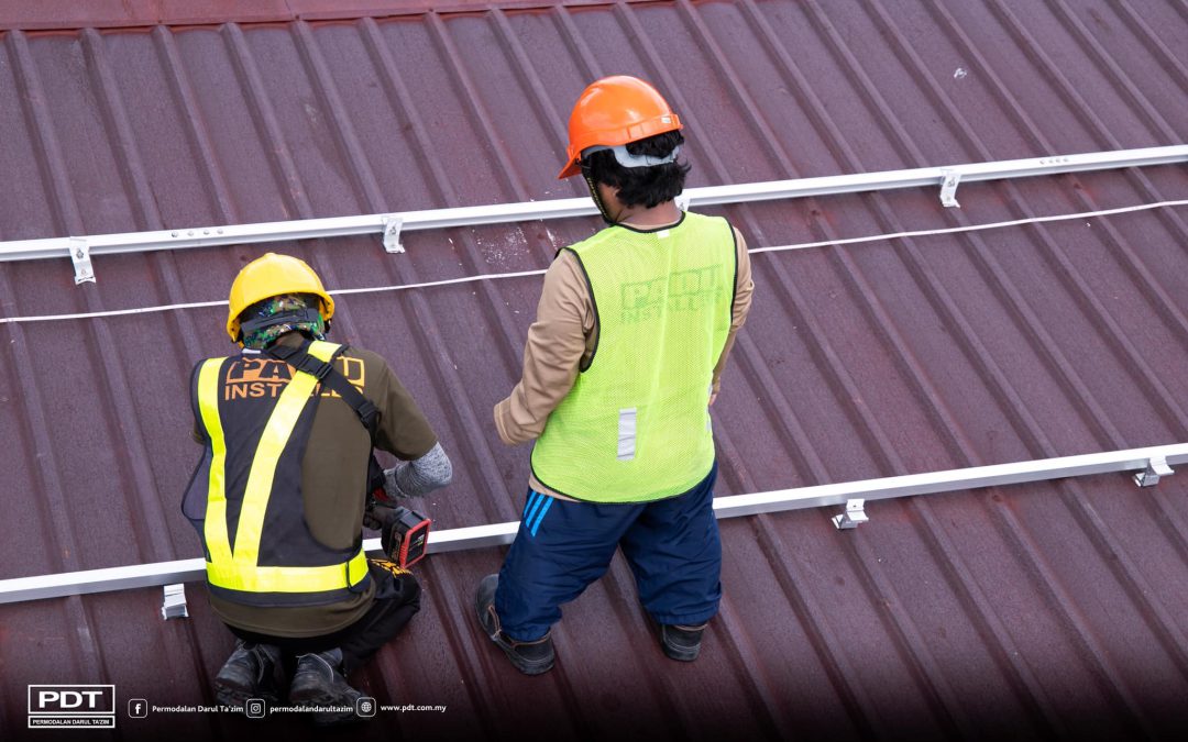 PEMASANGAN SISTEM SOLAR DI UNIT STOR MPBP SELESAI